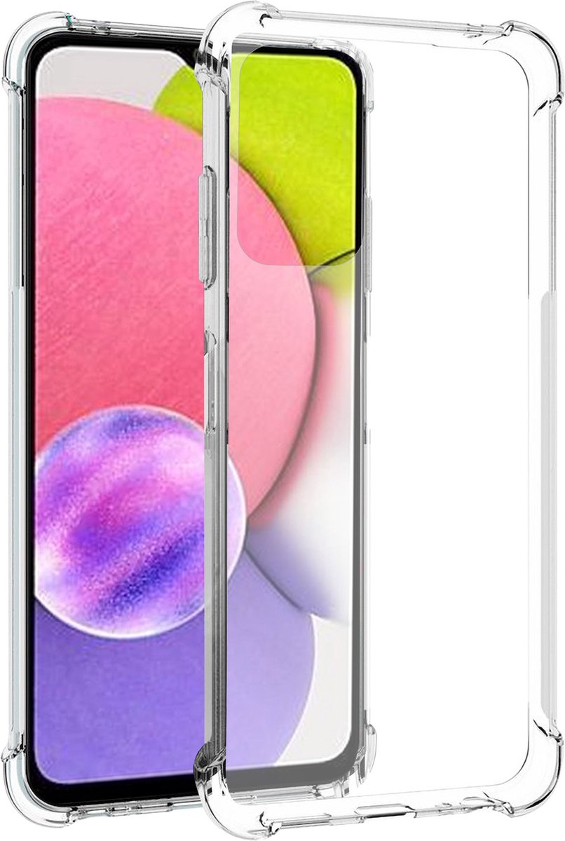 Arara Hoesje geschikt voor Samsung Galaxy A03s hoesje transparant siliconen backcover shockproof