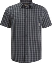 Jack Wolfskin Hot Springs Shirt Men - Outdoorblouse - Heren - Night Blue Checks - Maat L