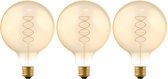 Proventa LED Filament lamp E27 - ⌀ 125 mm - Dimbaar - Warm wit -  3 x Vintage led lampen