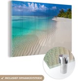 MuchoWow® Peinture sur verre 180x120 cm - Peinture sur verre - Mer - Plage - Été - Photo sur verre acrylique - Peintures