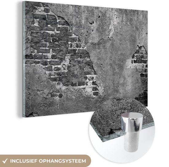 MuchoWow© Canvas Schilderij 120x80 cm Kamer Decoratie Woonkamer Slaapkamer Room Decor Wanddecoratie Wall Art Painting Vrouw - Hoofddoek - Graffiti - Zwart