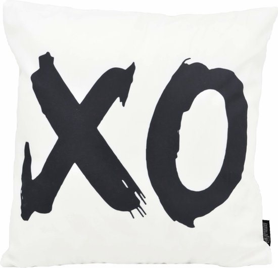 Sierkussen XO White | 45 x 45 cm | Coton / Polyester
