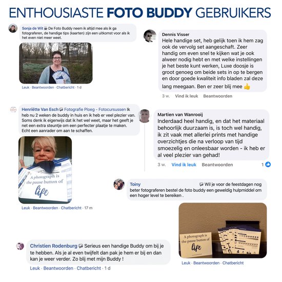 Fotografie Hulpkaarten - Foto Buddy Bundel (1+2+3) - Kaarten 1 t/m 60 - Altijd de juiste instellingen bij de hand