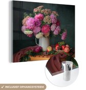MuchoWow® Glasschilderij 40x30 cm - Schilderij acrylglas - Fruit - Stilleven - Kleuren - Foto op glas - Schilderijen