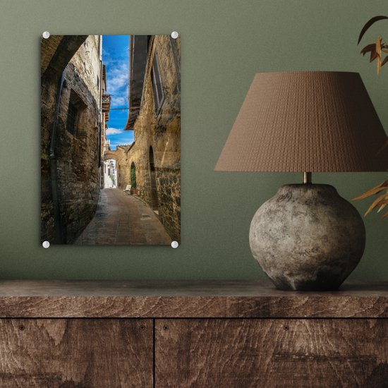 La vieille ville de San Gimignano en Italie Plexiglas 20x30 cm - petit - Tirage photo sur verre (décoration murale en plexiglas)