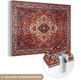 Peinture sur Verre - Tapis Persan - Tapis - Motifs - Rouge - 30x20 cm - Peintures sur Verre Peintures - Photo sur Glas