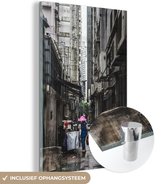 MuchoWow® Glasschilderij 60x90 cm - Schilderij acrylglas - Urban - Hong Kong - Stad - Foto op glas - Schilderijen