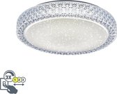 Leuchten Direct Roda - Retro LED Plafondlamp - 1 lichts - Ø 400 mm - Transparant - Woonkamer | Slaapkamer | Keuken