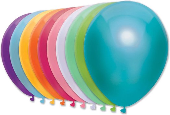 Metallic ballonnen assorti kleuren | 10 stuks