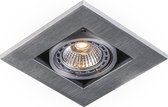 QAZQA qure - Moderne Inbouwspot - 1 lichts - L 100 mm - Staal - Woonkamer | Slaapkamer | Keuken