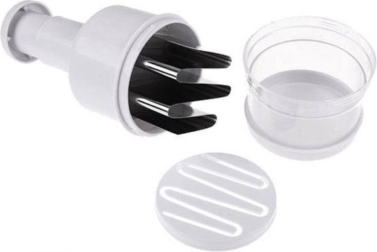 Borvat® - Multihakker - Hakmolen handmatig - groentehakker - wit - voor ui-knoflook-groenten — afbeelding 3