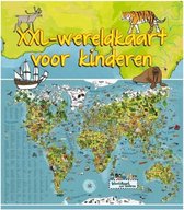 Lifetime Wereldkaart dieren XXL voor kinderen 140 x 95 cm