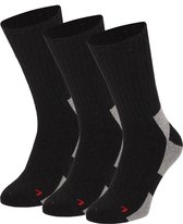 Apollo (Sports) - Wandelsokken - Multi Zwart - 3-Pack - Maat 43/46 - Warme sokken - Thermosokken heren - Thermosokken dames