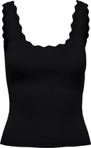 Jacqueline de Yong Top Jdynanna S/l Scallop Edge Top Knt 15290585 Black Dames Maat - XS