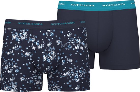 Scotch & Soda Boxershorts 2-pack- Blauw - M | bol.com