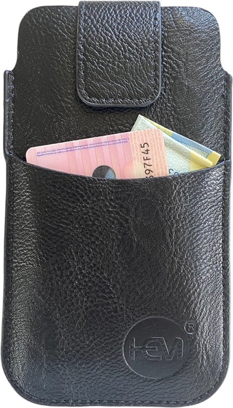 HEM Samsung Galaxy S22 Plus Insert case Zwart avec passant ceinture et compartiment de rangement
