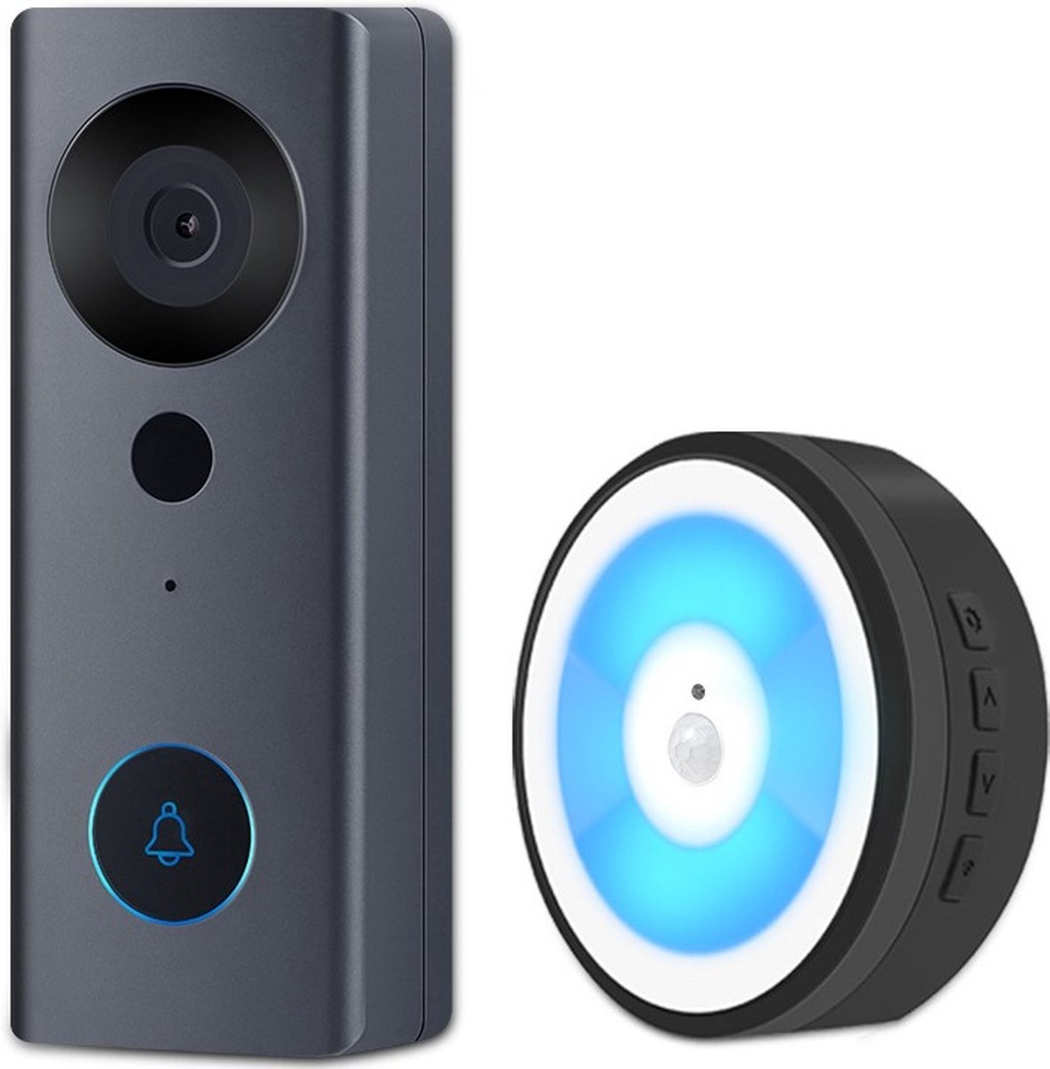 DrPhone LM6-A – Camera Deurbel Met Binnen bel - Camera Deurbel Met Alexa & Google Assistant – Camera Deurbel Met Mobiele App – Zwart