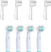 Knaak Beschermkap voor Elektrische Tandenborstel - Rond - Transparent - 4 stuks