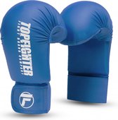 Topfighter Karate Handschoenen Challenger WKF Style Blauw Medium