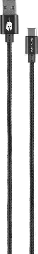 Câble USB double face (Type C) Zwart (longueur : 2m adapté pour PS5, Xbox Series X/ S, tablette, mobile)