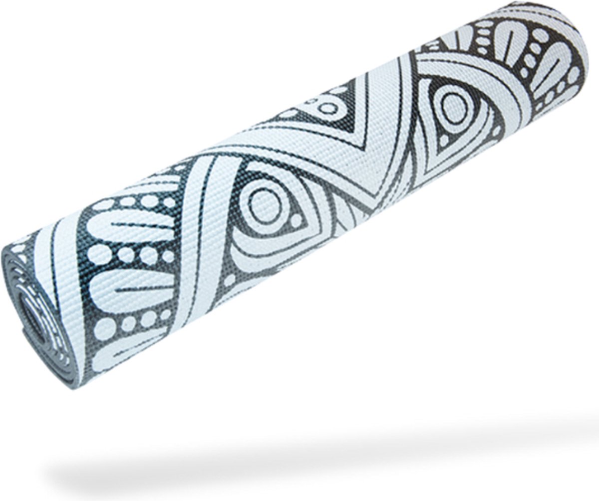 Matchu Sports - Yogamat - Sportmat - Yoga Mat Anti Slip - Makkelijk te reinigen - Mandala print - 172 cm x 61 cm x 0,6 cm thumbnail 2