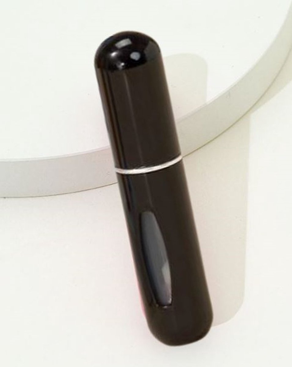 Parfum - Flesje - Parfumverstuiver - Navulflesje - Navulbaar - Verstuiver - Reisflesje - Mini - Voor onderweg - 5ML - Zwart