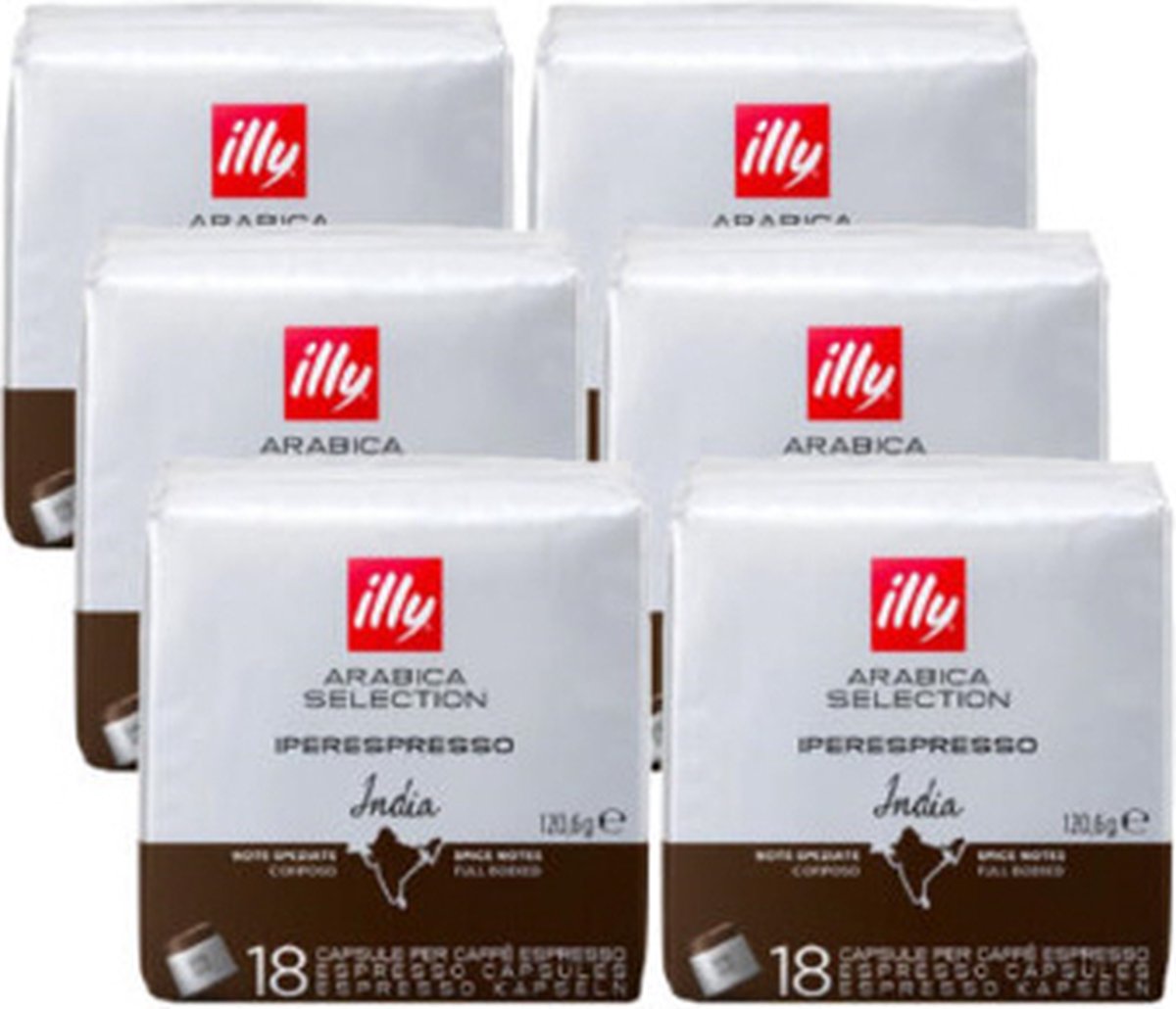 illy Iperespresso Arabica Selection Capsules India 6 stuks