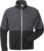 Fristads Veste Sweat 7513 Df - Zwart/ Grijs - M