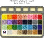 Miyuki rocailles 8/0 kralenpakket | 31 kleuren van 5 gram | Inclusief gratis E-book en kralenmatje