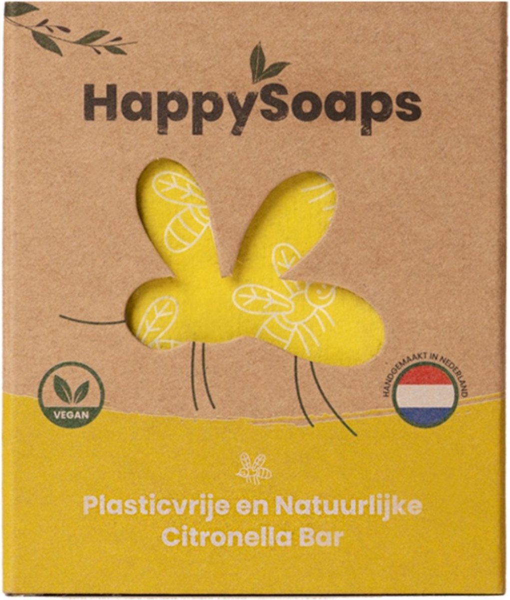 Goedkoopste HappySoaps - Anti-Insect Bar Citronella & Krachtige Munt