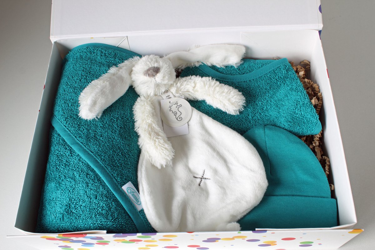 Goedkoopste Giftbox Lake Green - cadeau baby - kraamcadeau - cadeau babyshower - cadeau baby jongen - cadeau baby meisje