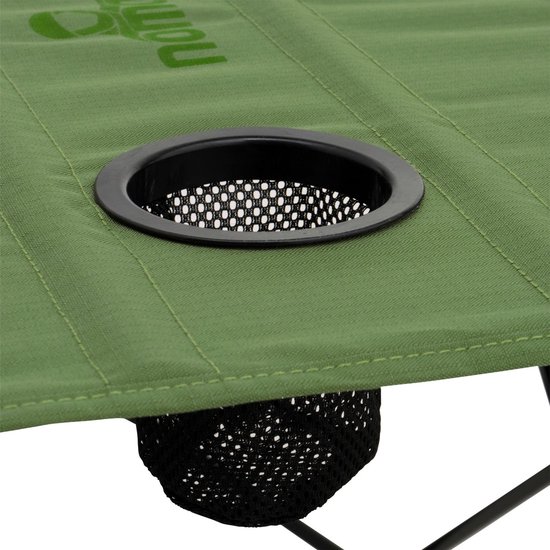 NOMAD® Amosen Campingtafel Premium - Groen - Inklapbaar & Lichtgewicht & Sterk - Bekerhouders - Camping Tafel Opvouwbaar van NOMAD — afbeelding 3