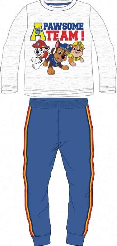 Paw Patrol Nickelodeon Pyjama - Mele grijs/blauw. Maat 116 cm / 6 jaar