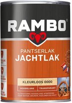 Rambo Pantser Jachtlak - Transparant Hoogglans - Water & Weerbestendig - Beschemt het Hout - 1.25L