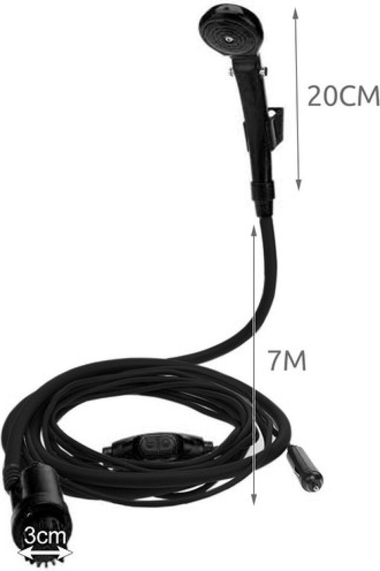 Trizand Draagbare Toeristische Douche: Ideaal voor Camping en Outdoor van Trizand — afbeelding 3