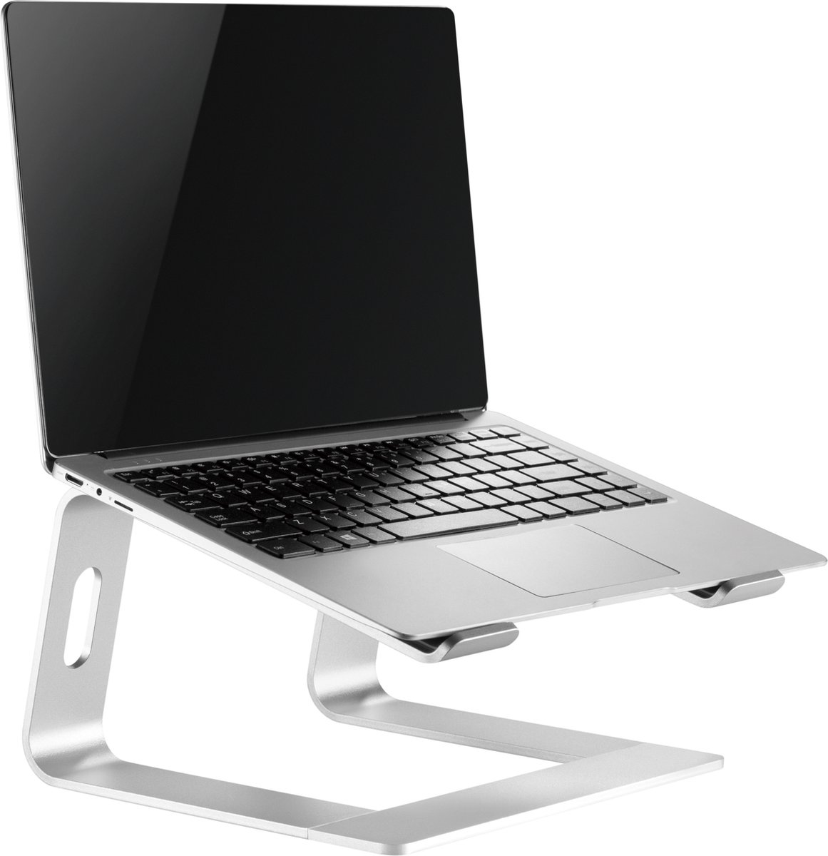 IVONO® Laptop Standaard Verhoger | Strak Aluminium - Luxe Ergonomisch Design - Laptophouder - Zilver