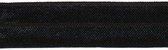 zwart elastisch biesband biaisband - 2 cm - 2,5 m - afwerkingsband kleding - stoffen band