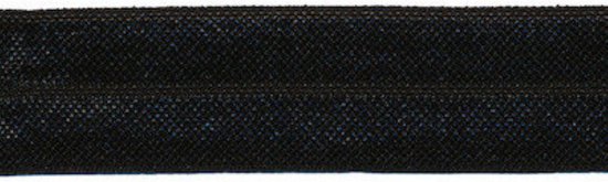 Elastisch biaisband zwart 20 mm breed