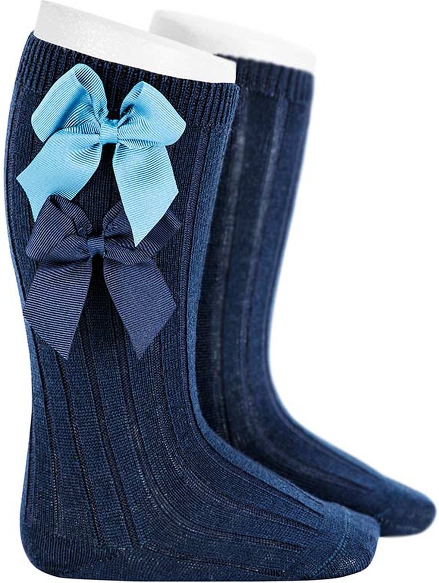 Cóndor Rib Kniekous met 2 Strikken | 1416/2 | Navy/Donkerblauw | 6-12 mnd | maat 0