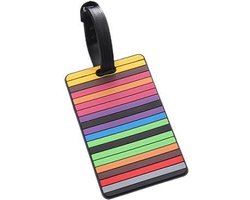 Kofferlabel - Bagagelabel - Koffer - Siliconen - Streepjespatroon