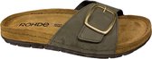 Rohde 5875 61 Olive-slippers-voetbed slippers-rohde slippers