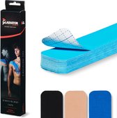 Gladiator Sports Kinesiotape Strips - Kinesiologie Tape - Sport strips - 25 stuks - 25 x 5 cm - Blauw
