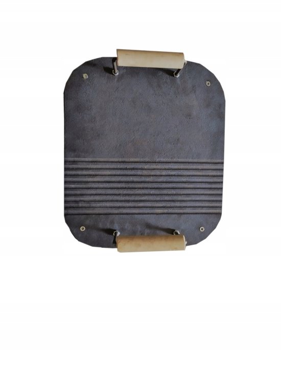 BBQ plaat, Kampvuur grill, Grillplaat, van gieterij. bol