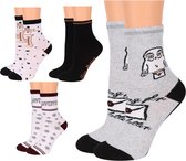 Harry Potter Hedwig - Meisjes sokken set, 4 paar lange sokken, OEKO-TEX / 27-30