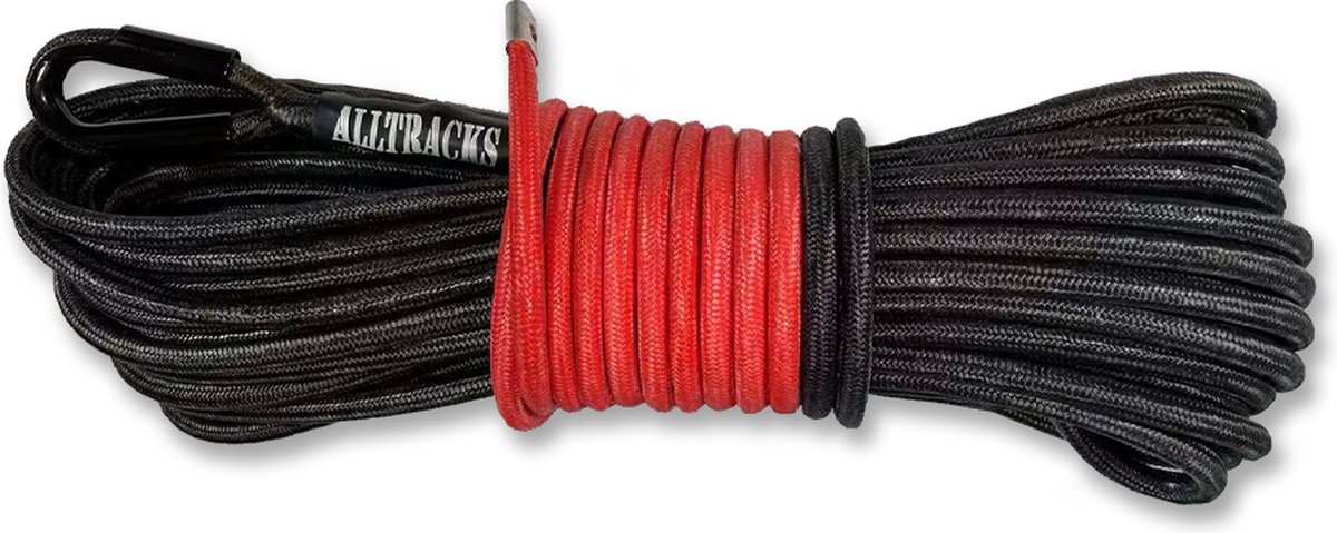 Alltracks Dubbel gevlochten liertouw – ø10mm x 26m - 9000kg - Super sterk en duurzaam liertouw