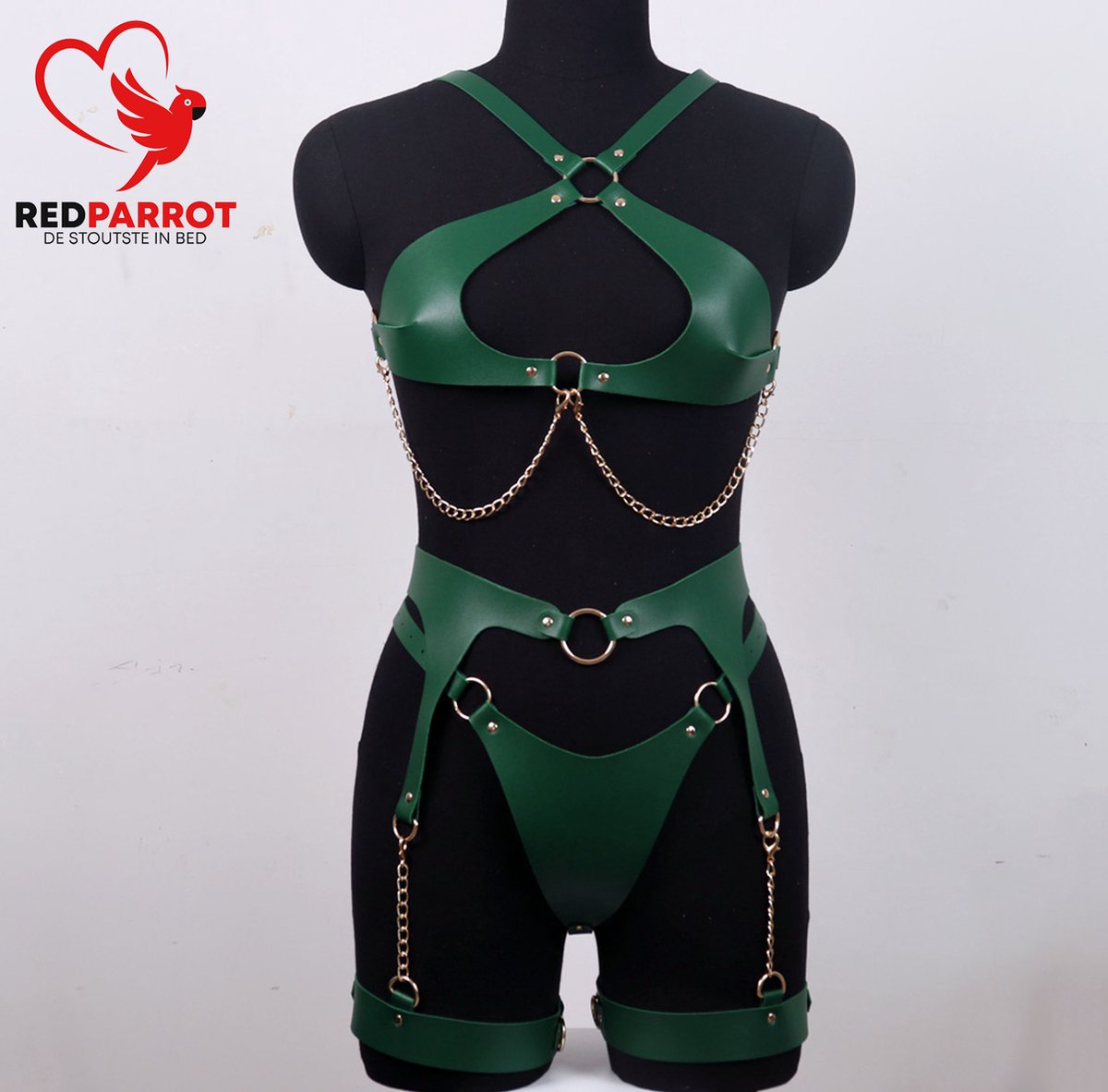 Lederen Bondage Harnas Vrouwen Delig BDSM Full Body Harnas Kettingen String Bol Com