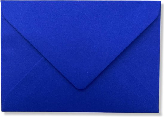 pols baai spanning Cards & Crafts 50 Luxe Enveloppen - C7 - Cobalt Blauw - 8,1x11,4cm - 120  grams -... | bol.com