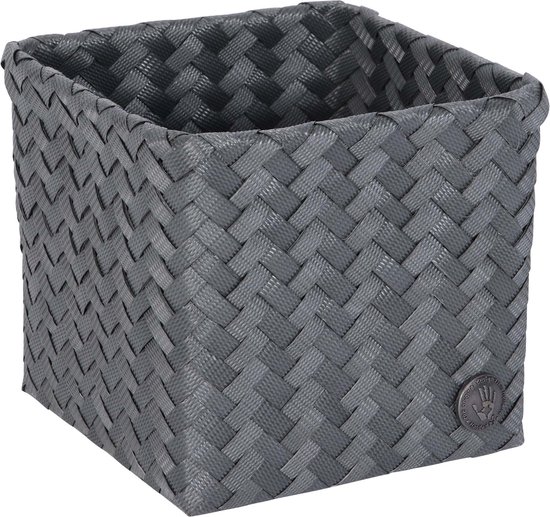 Open basket square 15 dark grey