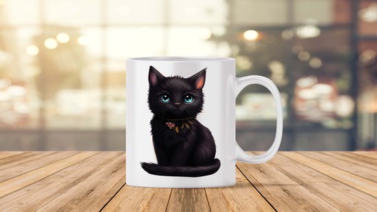 Mug Chat noir - bombay - havane - chats - amour - animaux - chat - amoureux  des
