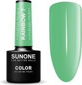 SUNONE UV/LED Gellak 5ml. Rainbow 7 - Groen - Glanzend - Gel nagellak